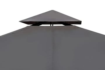 Paviljong med tak 3x4 m mørkegrå - Hagemøbler - Solbeskyttelse - Paviljonger - Komplett paviljong