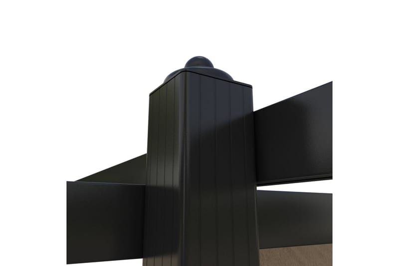 Paviljong med uttrekkbart tak 3x3 m gråbrun - Taupe - Hagemøbler - Solbeskyttelse - Paviljonger - Komplett paviljong