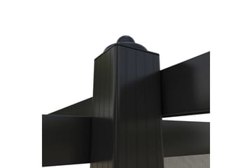 Paviljong med uttrekkbart tak 3x3 m kremhvit - Krem - Hagemøbler - Solbeskyttelse - Paviljonger - Komplett paviljong