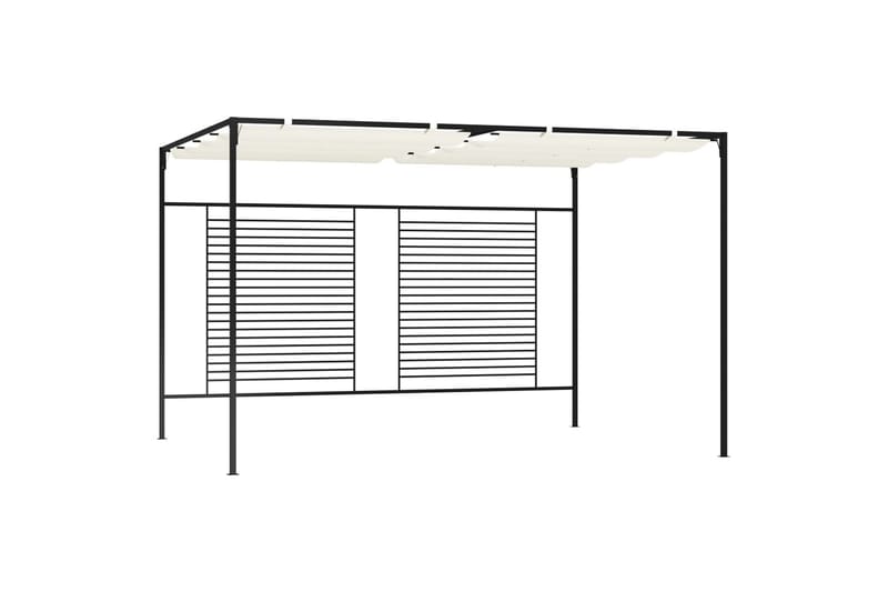 Paviljong med uttrekkbart tak 3x4x2,3 m kremhvit 180 g/m² - Krem - Hagemøbler - Solbeskyttelse - Paviljonger - Komplett paviljong