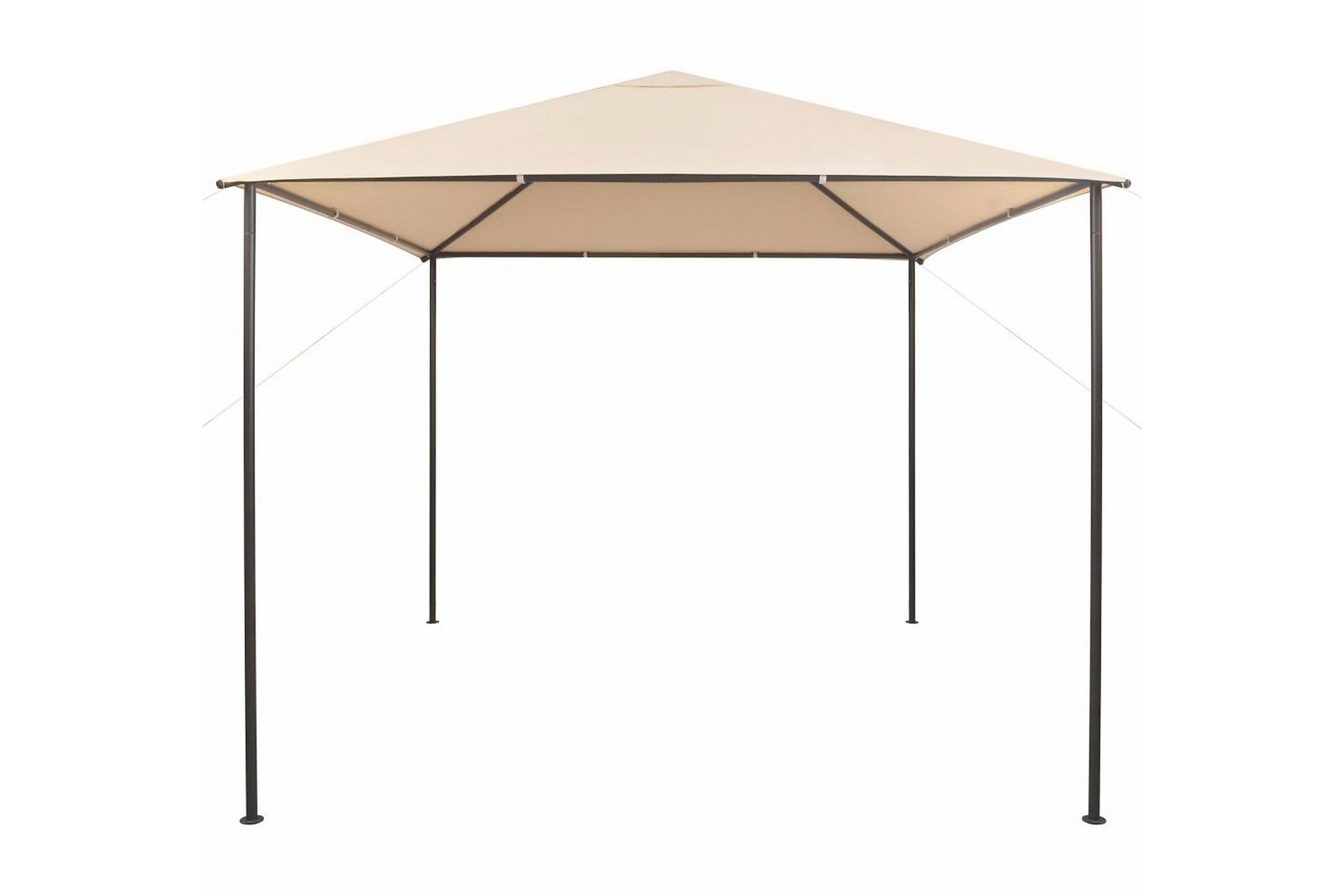 Paviljongtelt 3x3 m stål beige - Hagemøbler - Solbeskyttelse - Paviljonger - Komplett paviljong