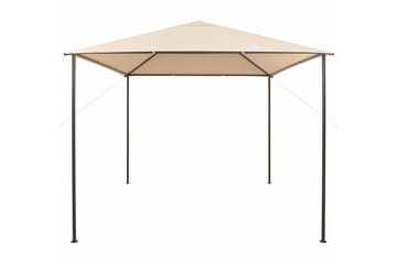 Paviljongtelt 3x3 m stål beige - Hagemøbler - Solbeskyttelse - Paviljonger - Komplett paviljong