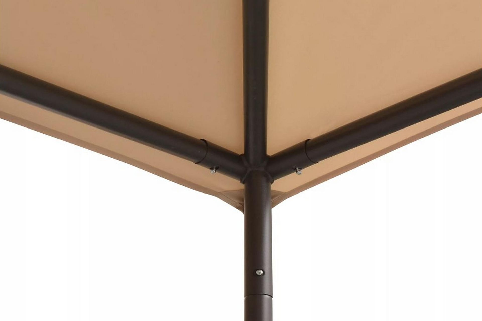 Paviljongtelt 3x3 m stål beige - Hagemøbler - Solbeskyttelse - Paviljonger - Komplett paviljong