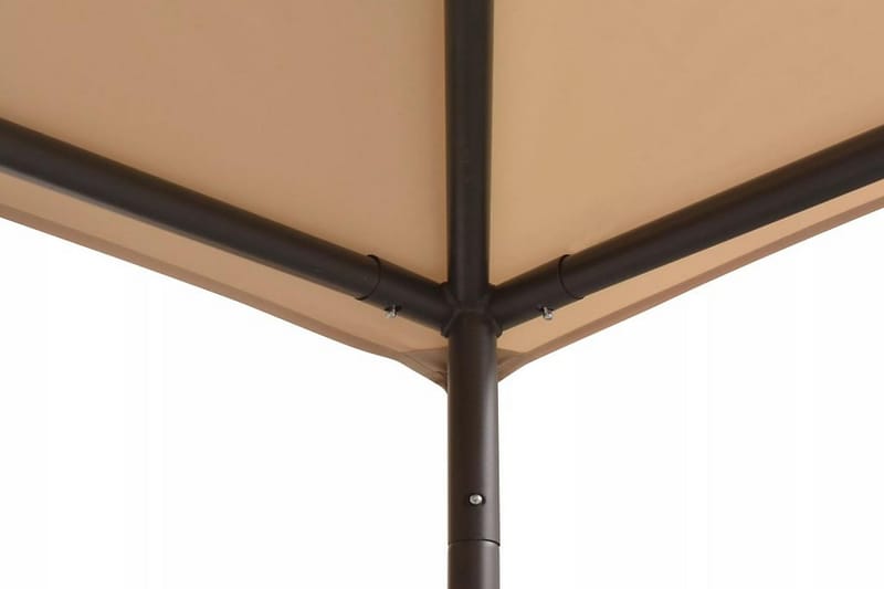 Paviljongtelt 3x3 m stål beige - Hagemøbler - Solbeskyttelse - Paviljonger - Komplett paviljong