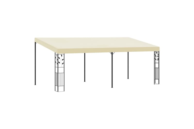 Veggmontert paviljong 6x3x2,5 m kremhvit - Hagemøbler - Solbeskyttelse - Paviljonger - Komplett paviljong
