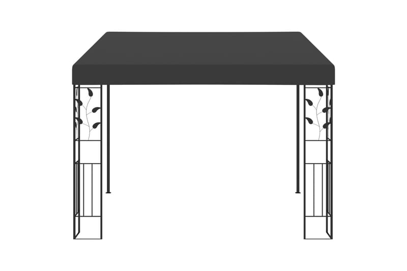 Veggmontert paviljong 3x3x2,5 m antrasitt - Hagemøbler - Solbeskyttelse - Paviljonger - Komplett paviljong