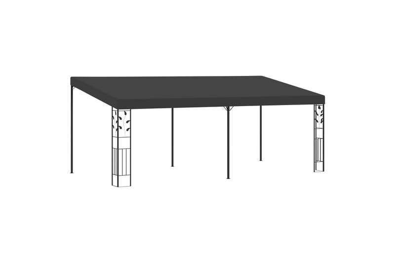 Veggmontert paviljong 6x3x2,5 m antrasitt - Hagemøbler - Solbeskyttelse - Paviljonger - Komplett paviljong