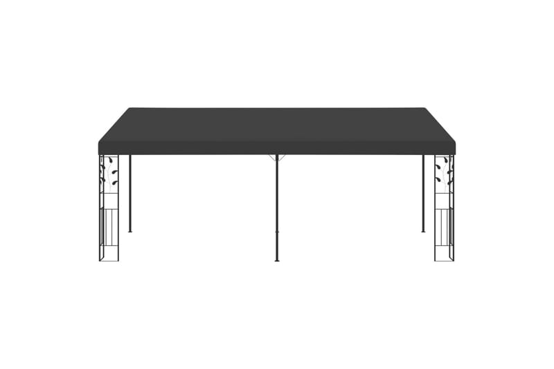 Veggmontert paviljong 6x3x2,5 m antrasitt - Hagemøbler - Solbeskyttelse - Paviljonger - Komplett paviljong