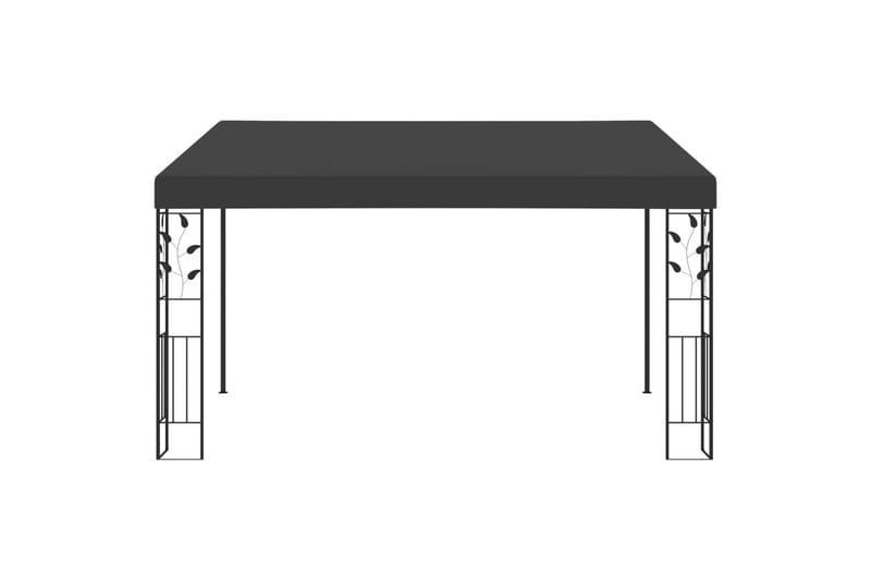 Veggmontert paviljong 4x3x2,5 m antrasitt - Hagemøbler - Solbeskyttelse - Paviljonger - Komplett paviljong