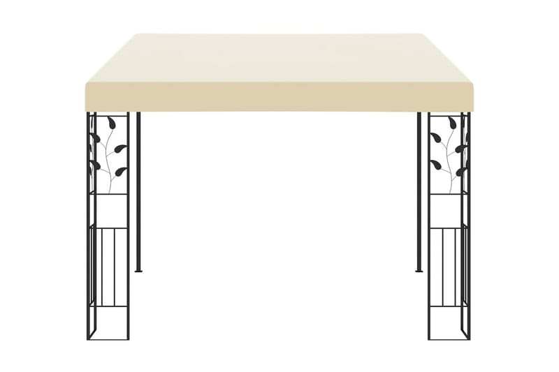 Veggmontert paviljong 3x3x2,5 m kremhvit - Hagemøbler - Solbeskyttelse - Paviljonger - Komplett paviljong