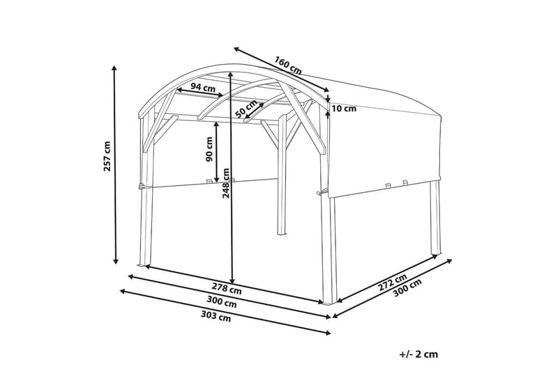 Lysthus Scopello - Hagemøbler - Solbeskyttelse - Paviljonger - Komplett paviljong