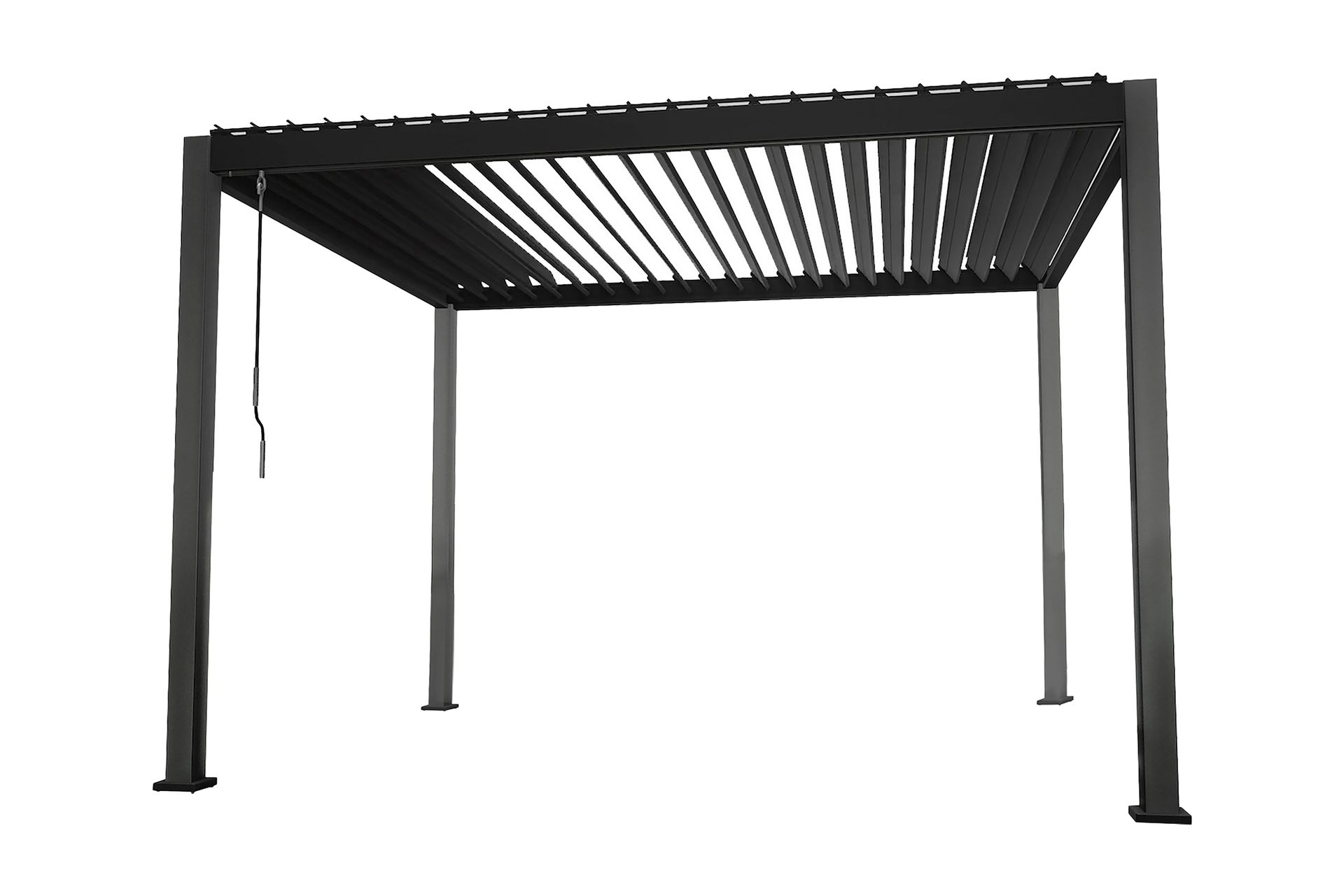 Mirador Paviljong uten Vegger 300x300x250 cm - Mørkegrå - Hagemøbler - Solbeskyttelse - Paviljonger