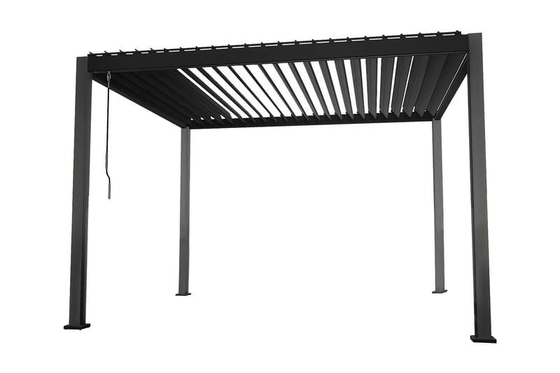 Mirador Paviljong uten Vegger 300x300x250 cm - Mørkegrå - Hagemøbler - Solbeskyttelse - Paviljonger
