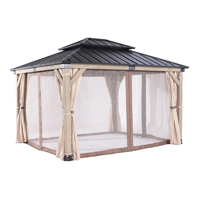 Myggnett til paviljong HOME4YOU Cedar 3,36x3,9 m, undefined