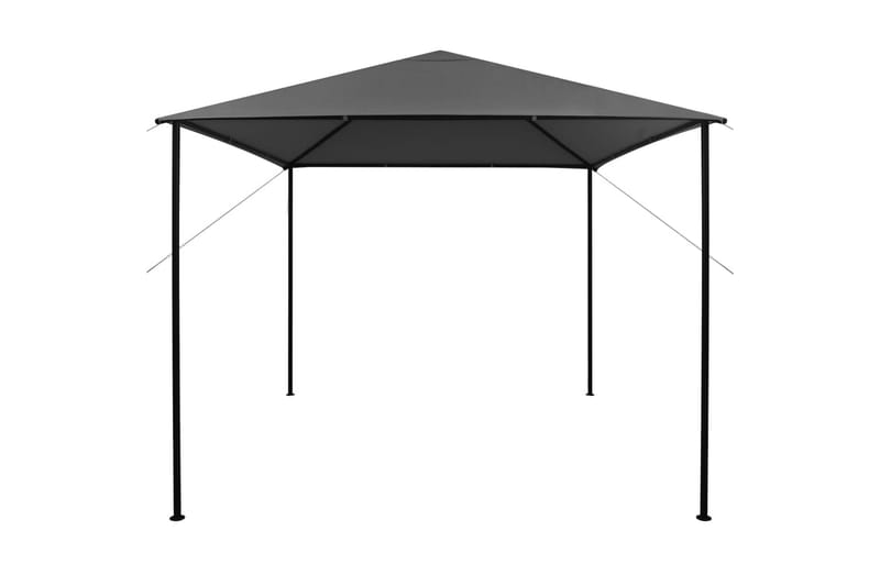 Paviljong 3x3 m antrasitt stoff og stål 180 g/m² - Antrasittgrå - Hagemøbler - Solbeskyttelse - Paviljonger