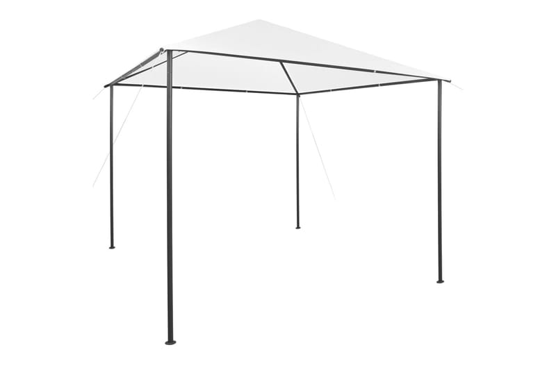 Paviljong 3x3x2,7 m hvit 180 g/m² - Hvit - Hagemøbler - Solbeskyttelse - Paviljonger