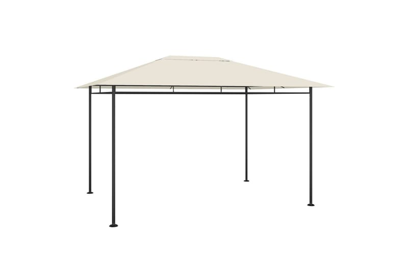 Paviljong 4x3x2,7 m gråbrun 180 g/m² - Taupe - Hagemøbler - Solbeskyttelse - Paviljonger - Komplett paviljong