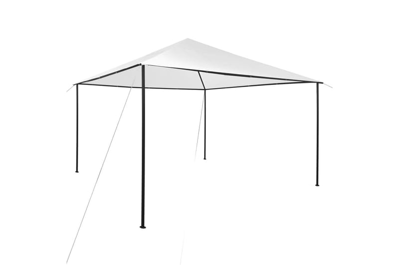 Paviljong 4x4x2,7 m hvit 180 g/m² - Hvit - Hagemøbler - Solbeskyttelse - Paviljonger