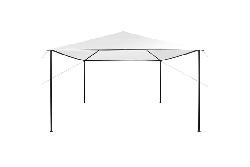 Paviljong 4x4x2,7 m hvit 180 g/m² - Hvit - Hagemøbler - Solbeskyttelse - Paviljonger