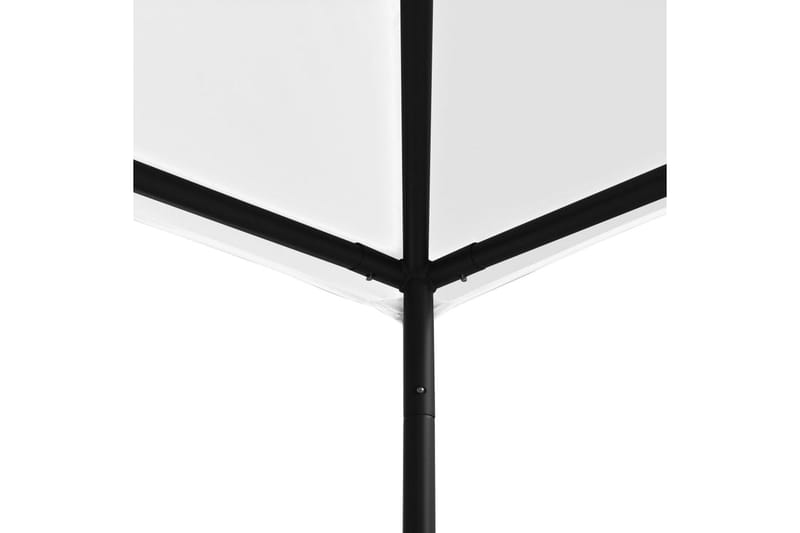 Paviljong 4x4x2,7 m hvit 180 g/m² - Hvit - Hagemøbler - Solbeskyttelse - Paviljonger