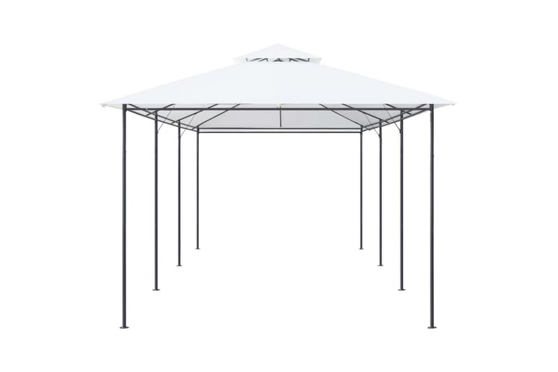 Paviljong 600x298x270 cm hvit 180g/m² - Hvit - Hagemøbler - Solbeskyttelse - Paviljonger