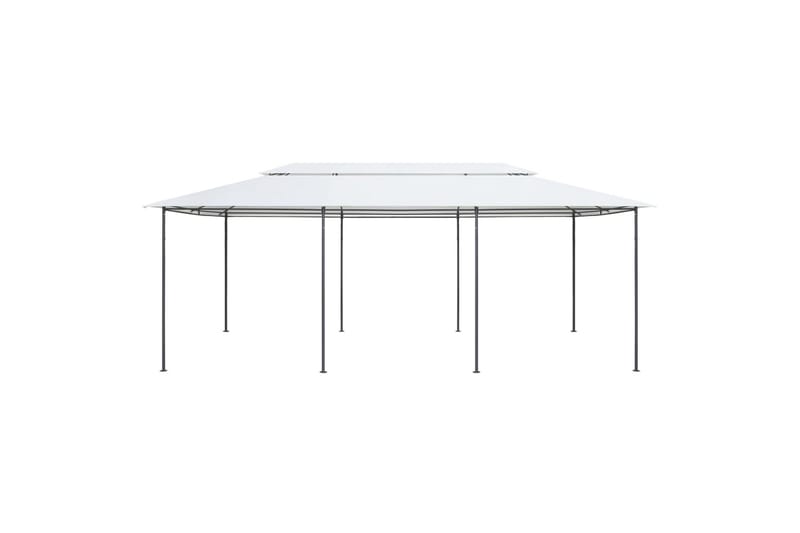 Paviljong 600x298x270 cm hvit 180g/m² - Hvit - Hagemøbler - Solbeskyttelse - Paviljonger