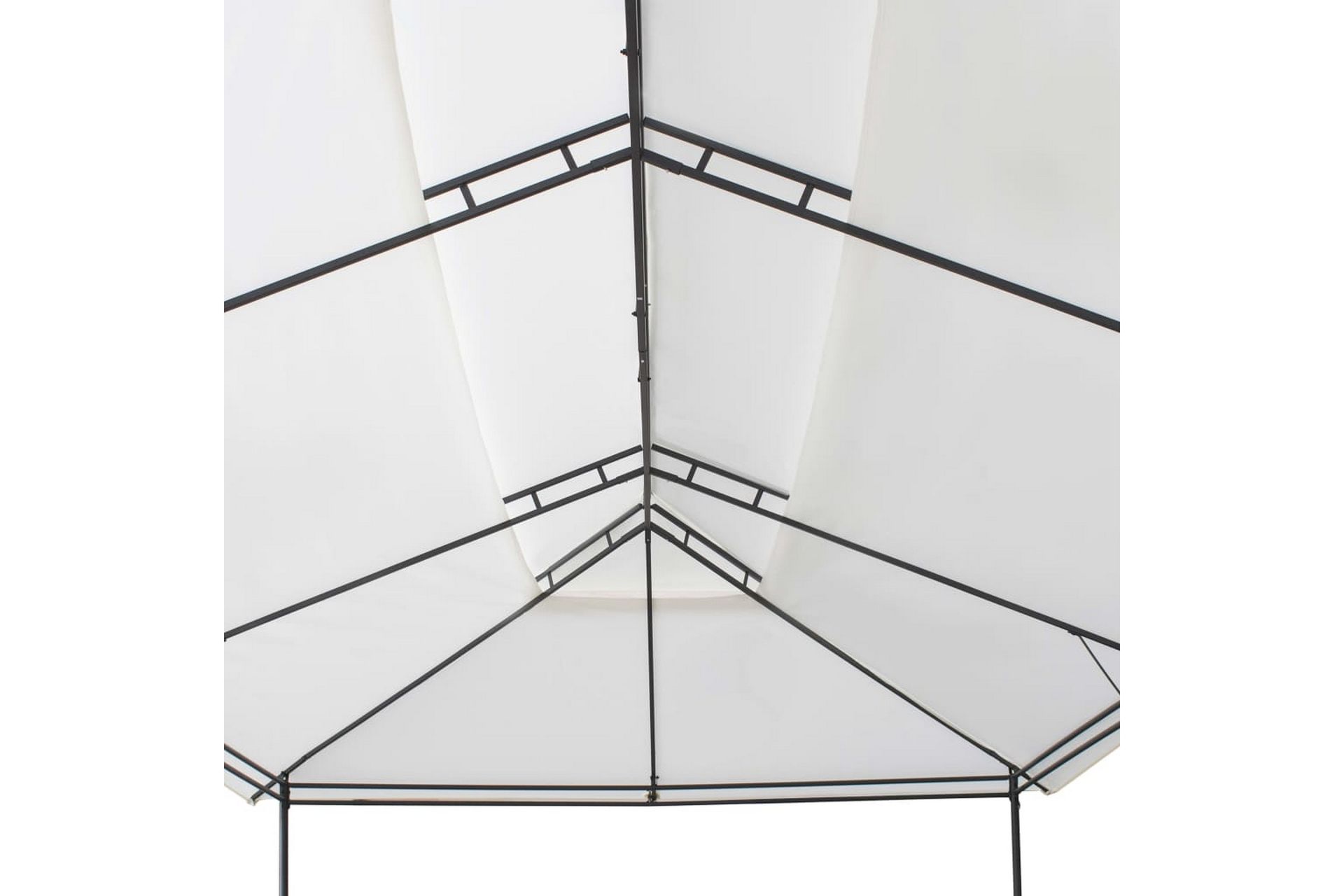Paviljong 600x298x270 cm hvit 180g/m² - Hvit - Hagemøbler - Solbeskyttelse - Paviljonger
