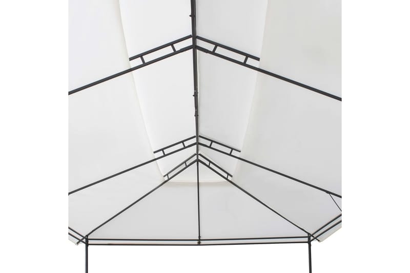 Paviljong 600x298x270 cm hvit 180g/m² - Hvit - Hagemøbler - Solbeskyttelse - Paviljonger