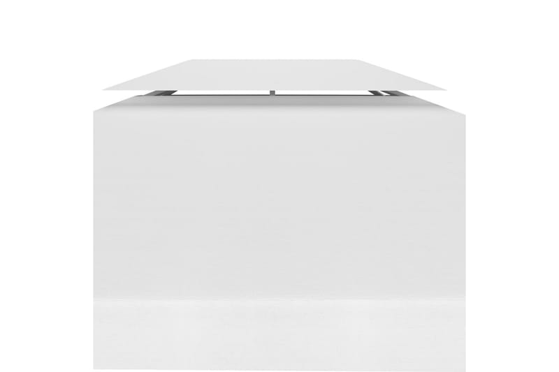 Dobbel toppduk til paviljong 310 g/m² 4x3 m hvit - Hvit - Hagemøbler - Solbeskyttelse - Paviljonger - Paviljongtak