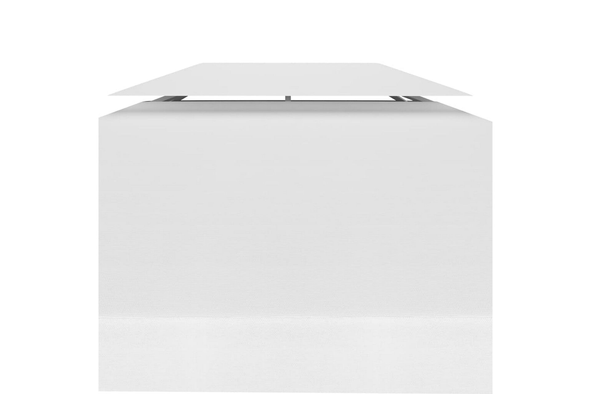 Dobbel toppduk til paviljong 310 g/m² 3x3 m hvit - Hvit - Hagemøbler - Solbeskyttelse - Paviljonger - Paviljongtak