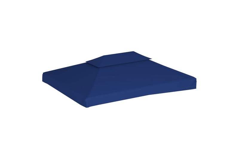 Dobbel toppduk til paviljong 310 g/m² 4x3 m blå - Hagemøbler - Solbeskyttelse - Paviljonger - Paviljongtak