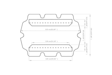 Erstatningsbaldakin hagehuske 150/130x70/105 cm 270 g/m² - grønn - Hagemøbler - Solbeskyttelse - Paviljonger - Paviljongtak
