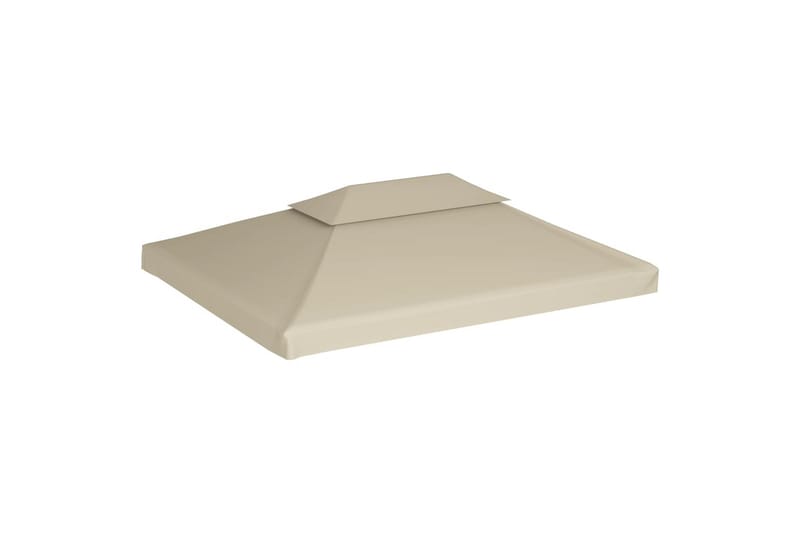 Lysthus dekke baldakin erstatning 310 g/ m² beige 3 x 4 m - Hagemøbler - Solbeskyttelse - Paviljonger - Paviljongtak