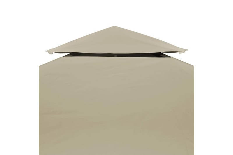 Lysthus dekke baldakin erstatning 310 g/ m² beige 3 x 4 m - Hagemøbler - Solbeskyttelse - Paviljonger - Paviljongtak
