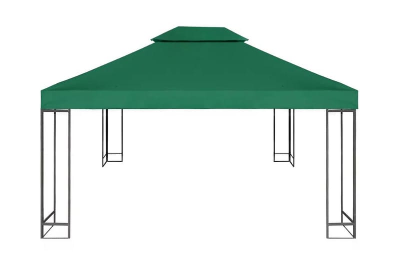 Lysthus dekke baldakin erstatning 310 g/ m² grønn 3 x 4 m - Hagemøbler - Solbeskyttelse - Paviljonger - Paviljongtak