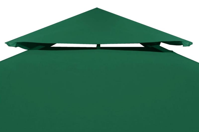 Lysthus dekke baldakin erstatning 310 g/ m² grønn 3 x 4 m - Hagemøbler - Solbeskyttelse - Paviljonger - Paviljongtak