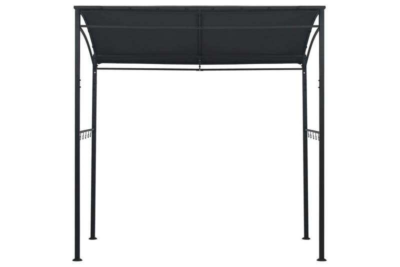 Paviljong til grilling 215x150x220 cm antrasitt stål - Grå - Hagemøbler - Solbeskyttelse - Paviljonger - Paviljongtak