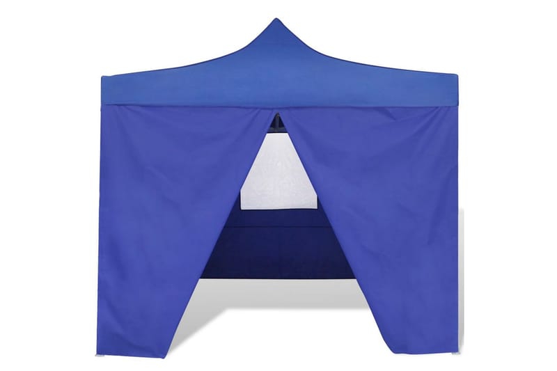 Sammenleggbart telt med 4 vegger 3 x 3 m blå - Paviljongtak