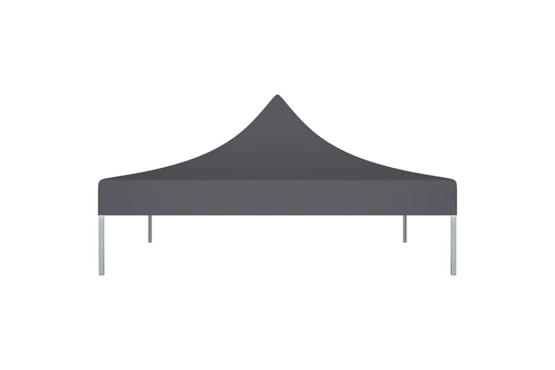 Teltduk for festtelt 2x2 m antrasitt 270 g/m² - Antrasittgrå - Hagemøbler - Solbeskyttelse - Paviljonger - Paviljongtak