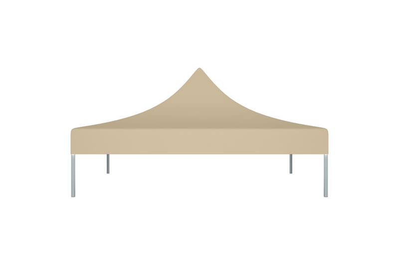 Teltduk for festtelt 2x2 m beige 270 g/m² - Beige - Hagemøbler - Solbeskyttelse - Paviljonger - Paviljongtak