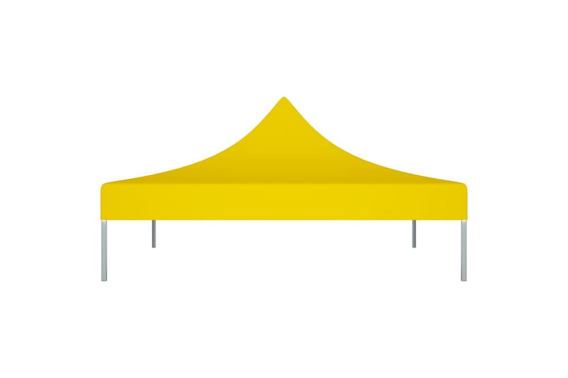 Teltduk for festtelt 2x2 m gul 270 g/m² - Gul - Hagemøbler - Solbeskyttelse - Paviljonger - Paviljongtak