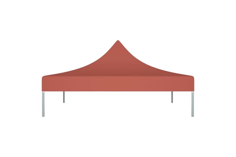 Teltduk for festtelt 2x2 m terrakotta 270 g/m² - Rød - Hagemøbler - Solbeskyttelse - Paviljonger - Paviljongtak