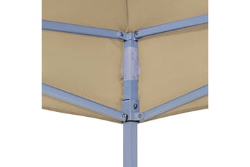 Teltduk for festtelt 3x3 m beige 270 g/m² - Beige - Hagemøbler - Solbeskyttelse - Paviljonger - Paviljongtak