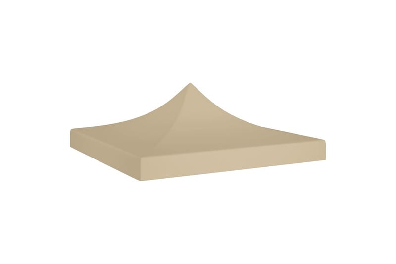 Teltduk for festtelt 3x3 m beige 270 g/m² - Beige - Hagemøbler - Solbeskyttelse - Paviljonger - Paviljongtak