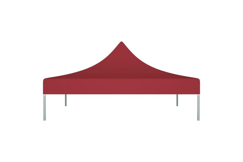 Teltduk for festtelt 3x3m burgunder 270 g/m² - Rød - Hagemøbler - Solbeskyttelse - Paviljonger - Paviljongtak