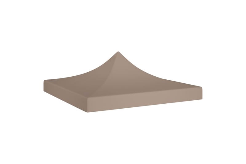 Teltduk for festtelt 3x3m gråbrun 270 g/m² - Taupe - Hagemøbler - Solbeskyttelse - Paviljonger - Paviljongtak