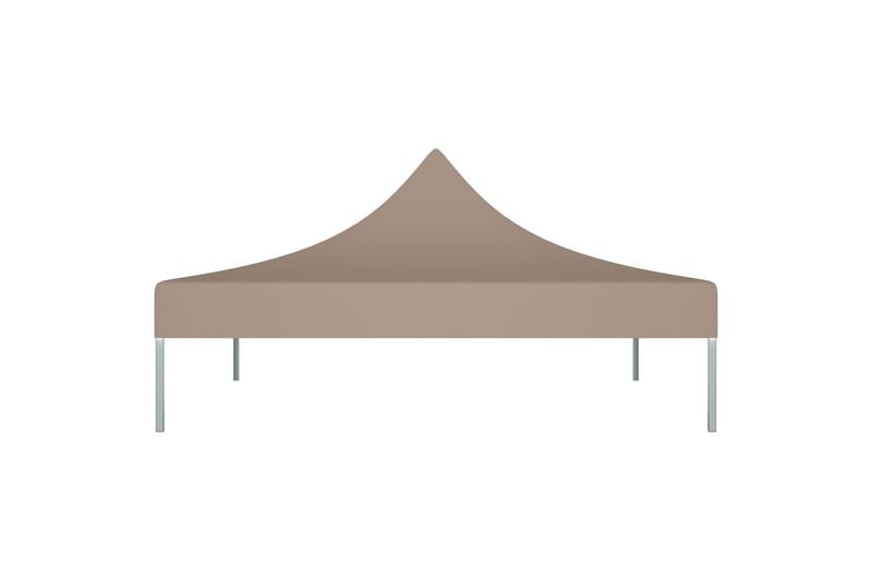 Teltduk for festtelt 3x3m gråbrun 270 g/m² - Taupe - Hagemøbler - Solbeskyttelse - Paviljonger - Paviljongtak
