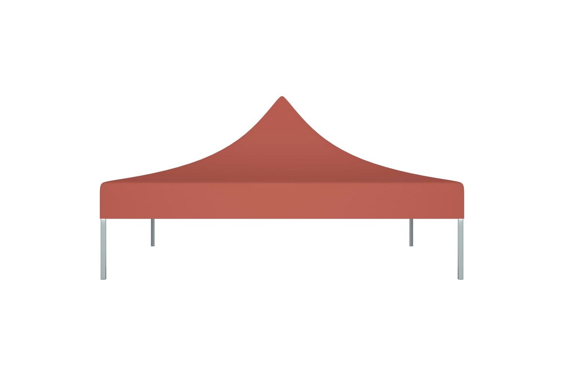 Teltduk for festtelt 3x3m terrakotta 270 g/m² - Rød - Hagemøbler - Solbeskyttelse - Paviljonger - Paviljongtak