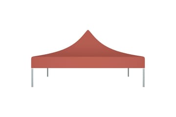 Teltduk for festtelt 3x3m terrakotta 270 g/m² - Rød - Hagemøbler - Solbeskyttelse - Paviljonger - Paviljongtak