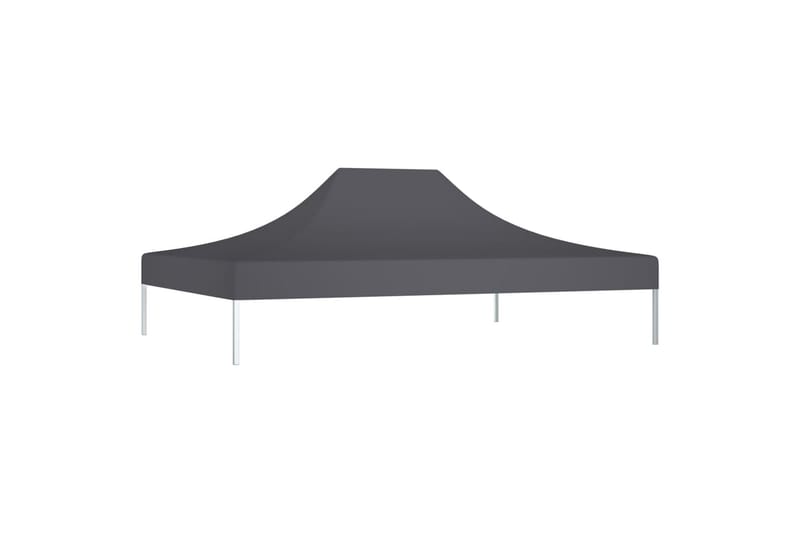 Teltduk for festtelt 4x3 m antrasitt 270 g/m² - Antrasittgrå - Hagemøbler - Solbeskyttelse - Paviljonger - Paviljongtak